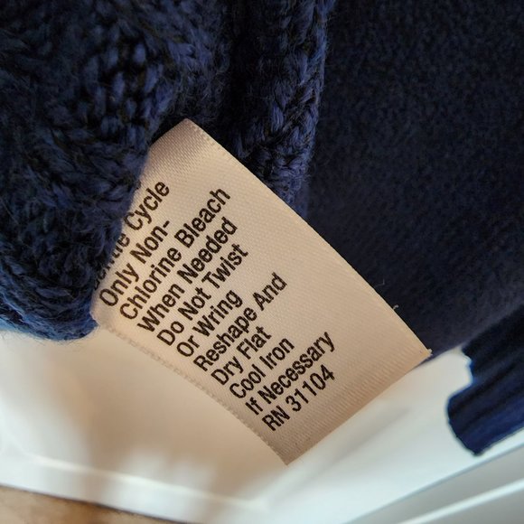 Kim Rogers Blue Knitted Zipper Cardigan Size Large - Picture 8 of 8